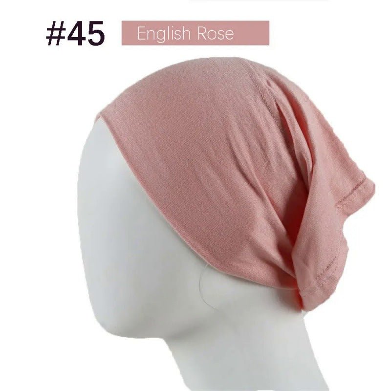 Bonnet Hijab en Coton Mercerisé | Bonnet Tube Extensible (MH198)