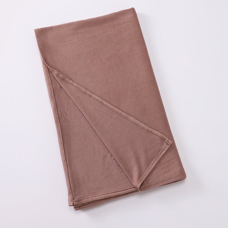 Hijab Premium Style Bohème en Coton Mercerisé Grand Format (MH114)