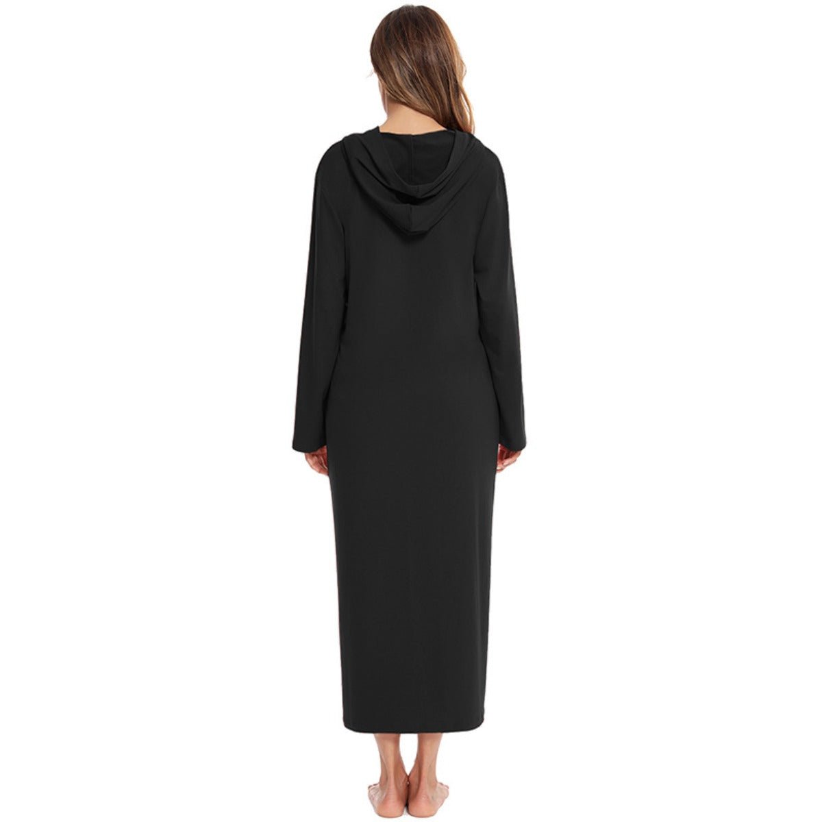 Cardigan long zippé et douillet avec poches | Confort Loungewear (MS110)