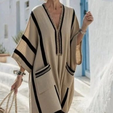 Robe Kaftan Maxi Imprimée (MS419)