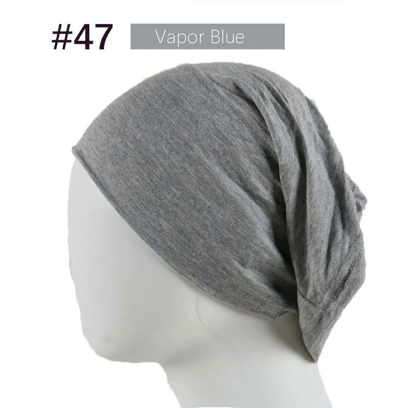 Bonnet Hijab en Coton Mercerisé | Bonnet Tube Extensible (MH198)