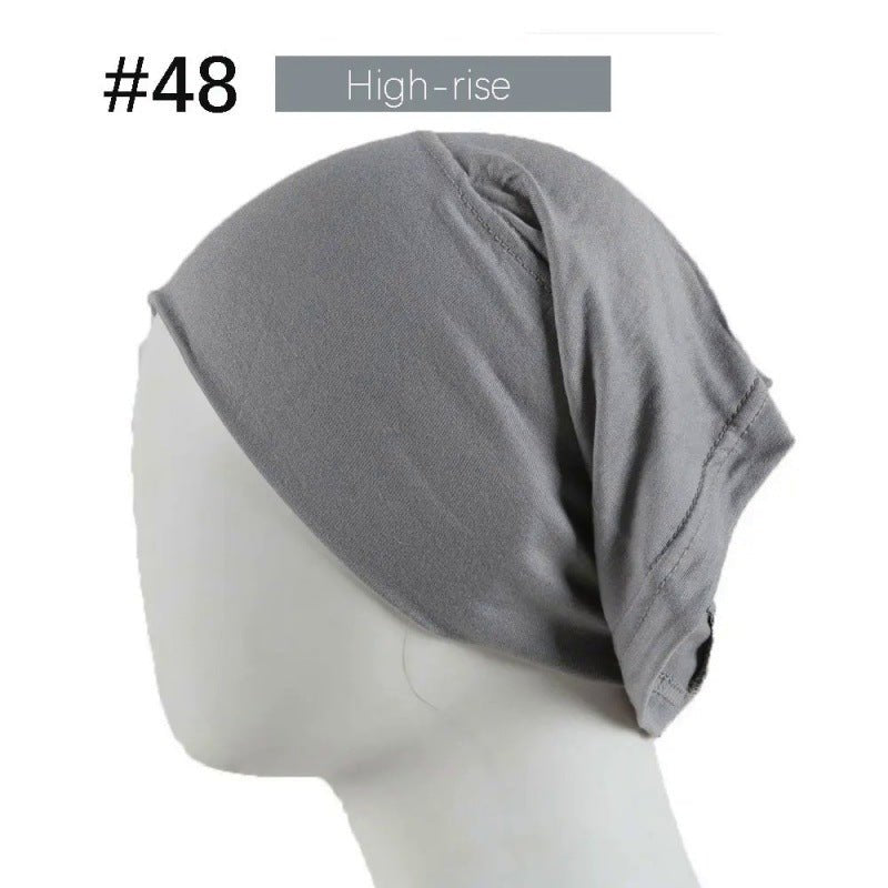 Bonnet Hijab en Coton Mercerisé | Bonnet Tube Extensible (MH198)