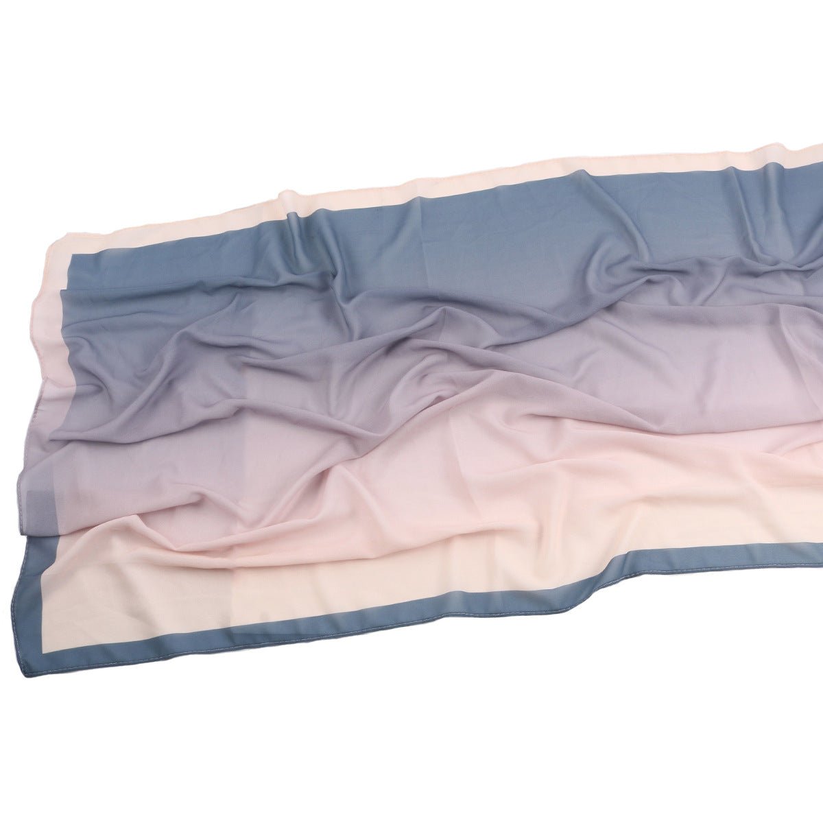 Écharpe Hijab en Mousseline Imprimée Élégante, Style Bohème, Respirante, Protection Solaire (MH136)