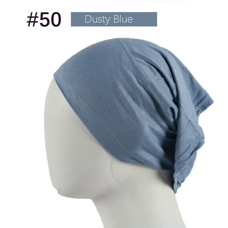 Bonnet Hijab en Coton Mercerisé | Bonnet Tube Extensible (MH198)