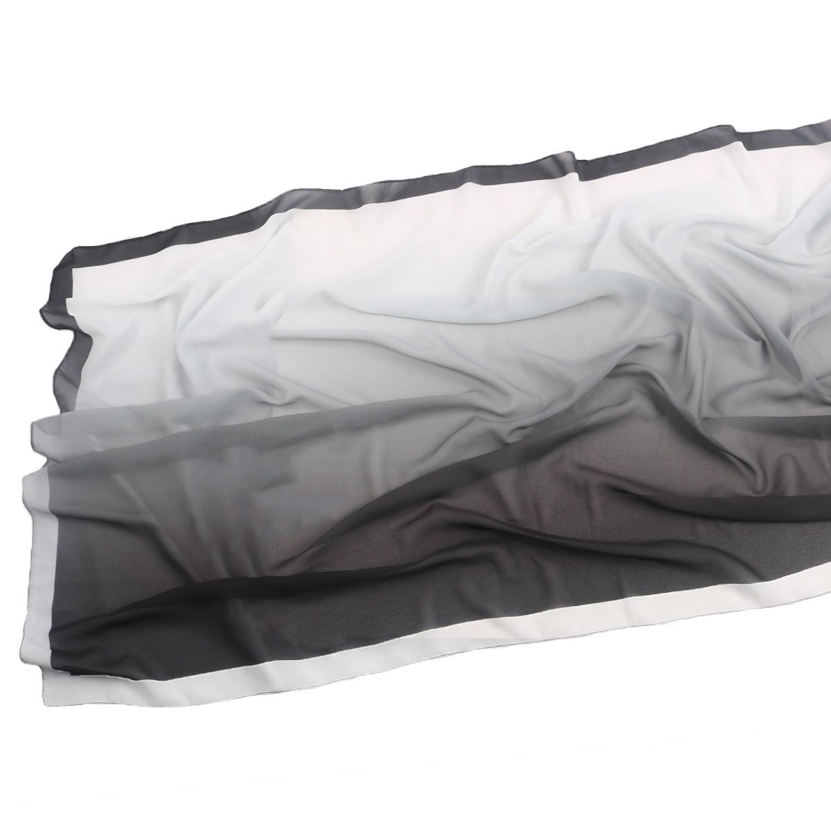 Écharpe Hijab en Mousseline Imprimée Élégante, Style Bohème, Respirante, Protection Solaire (MH136)