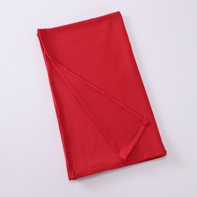 Hijab Premium Style Bohème en Coton Mercerisé Grand Format (MH114)