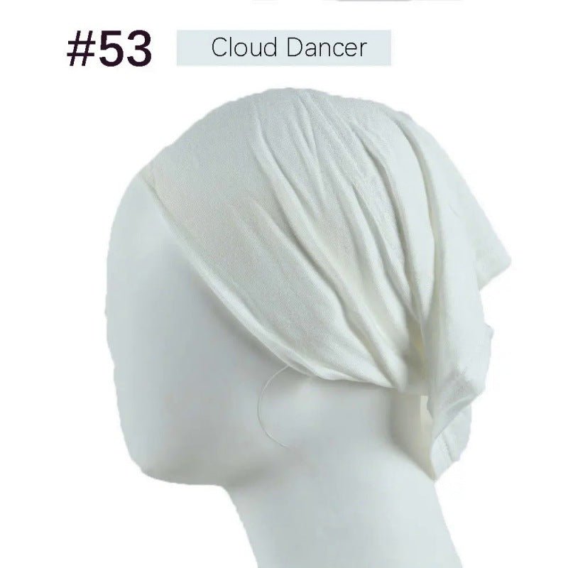 Bonnet Hijab en Coton Mercerisé | Bonnet Tube Extensible (MH198)