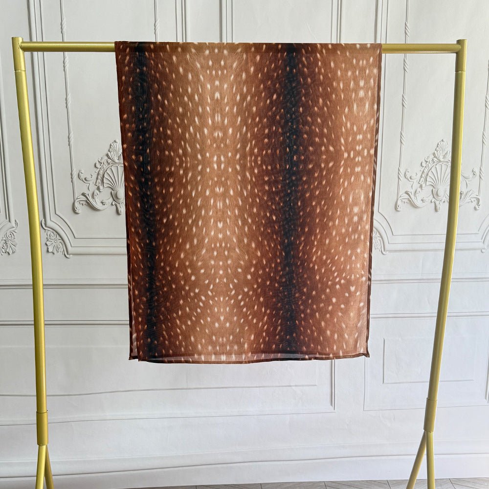 Hijab en coton artistique aquarelle avec motifs floraux peints (MH144)