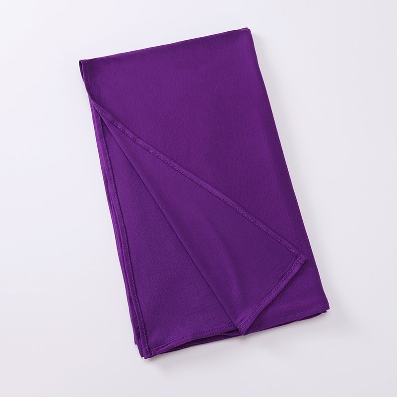 Hijab Premium Style Bohème en Coton Mercerisé Grand Format (MH114)