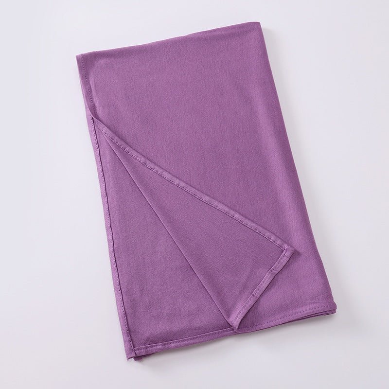 Hijab Premium Style Bohème en Coton Mercerisé Grand Format (MH114)