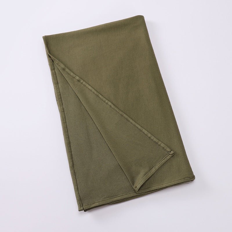 Hijab Premium Style Bohème en Coton Mercerisé Grand Format (MH114)
